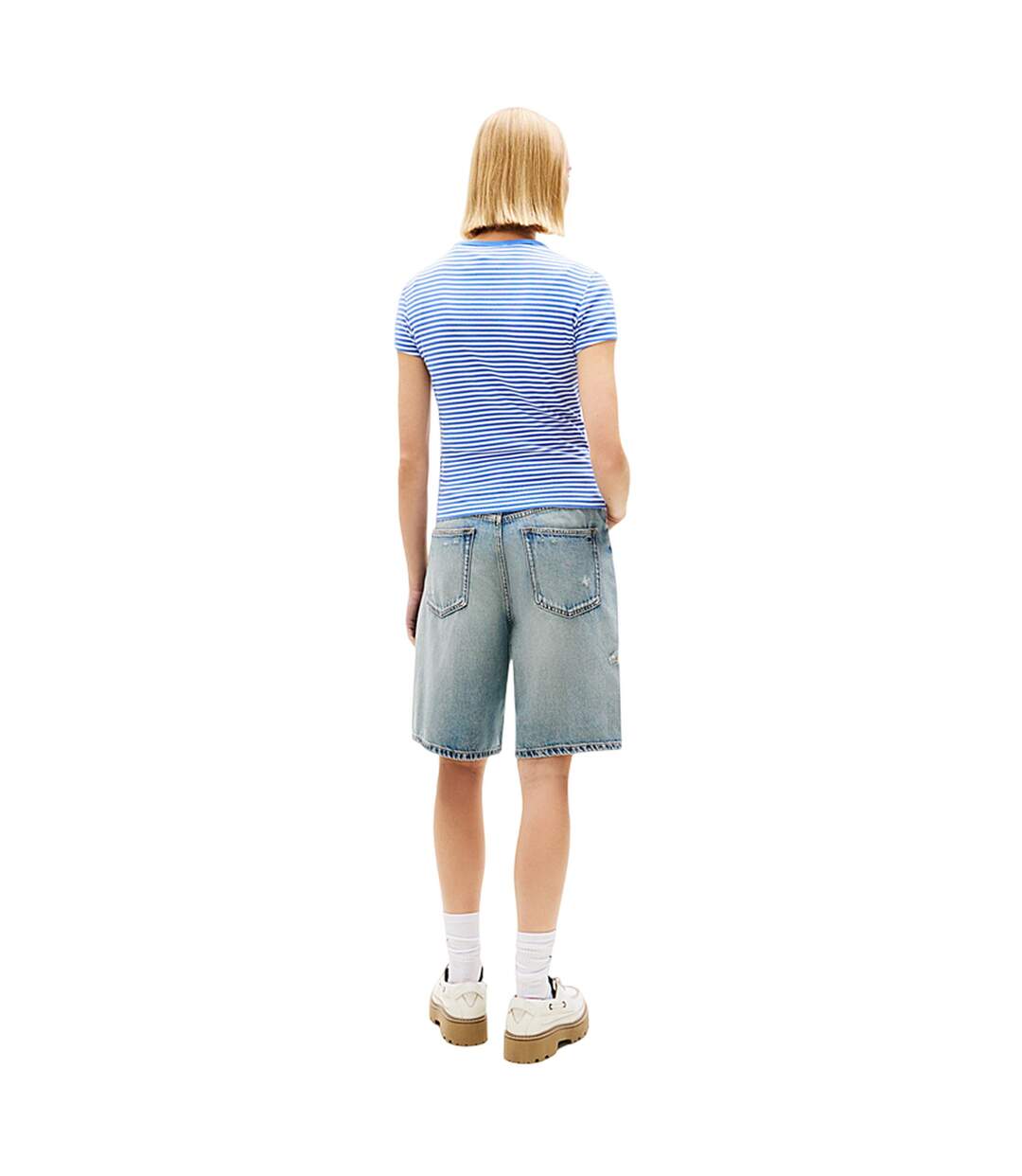 T-shirt Femme Bleu Tommy Jeans-3
