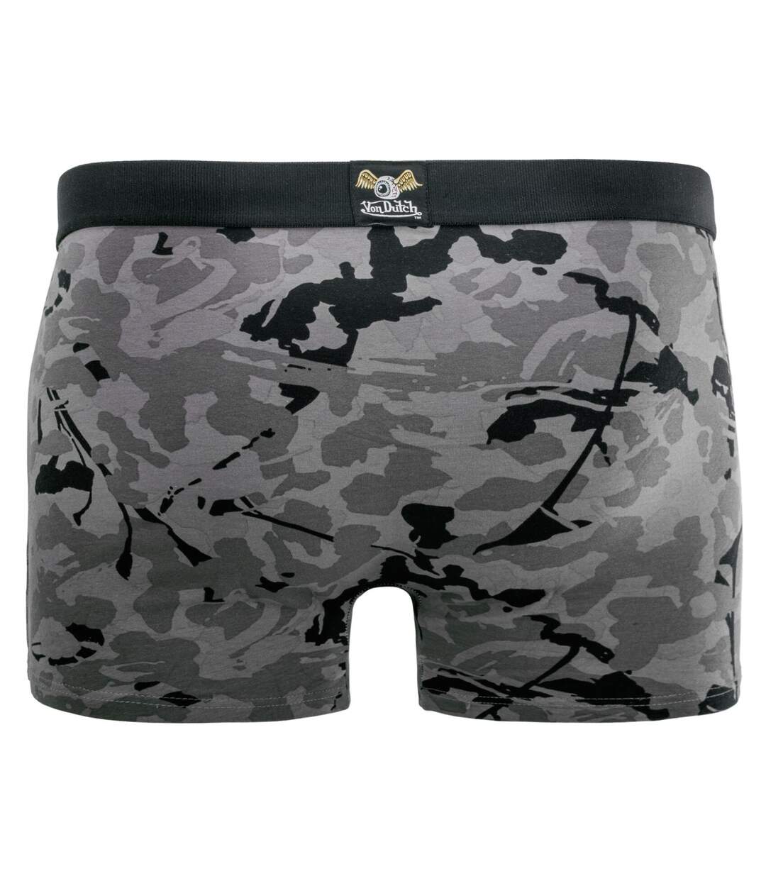 Lot de 2 boxers homme en coton imprimé et uni Concrete Vondutch-5