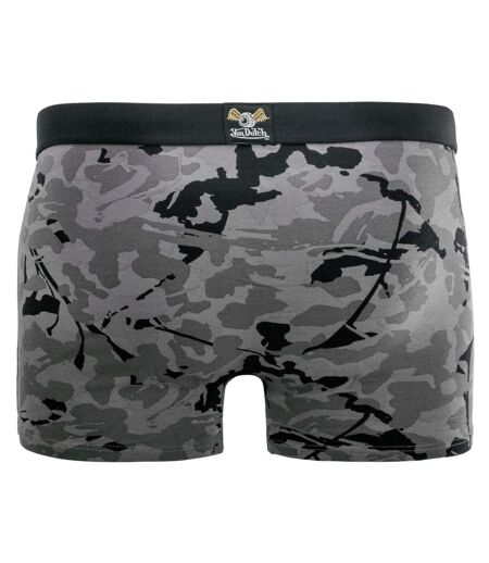 Lot de 2 boxers homme en coton imprimé et uni Concrete Vondutch