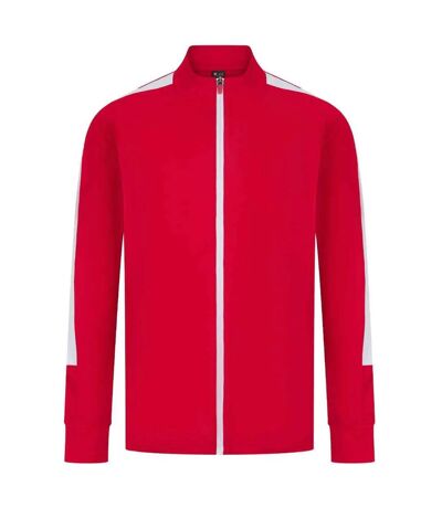 Haut de survêtement homme rouge / blanc Finden & Hales