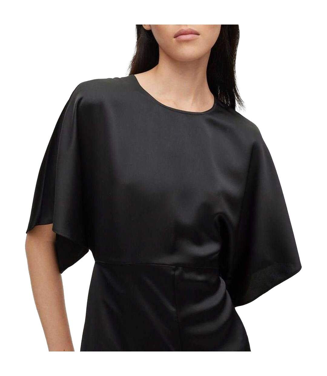 Womens/ladies Dasimera Jumpsuit Black Boss-3