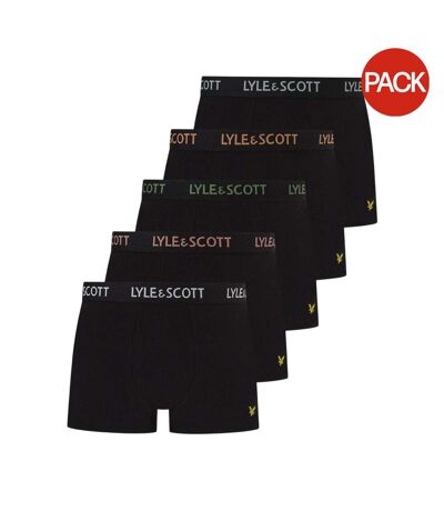 Lot De 5  Boxers Motif/style Logo Homme Noir Lyle & Scott