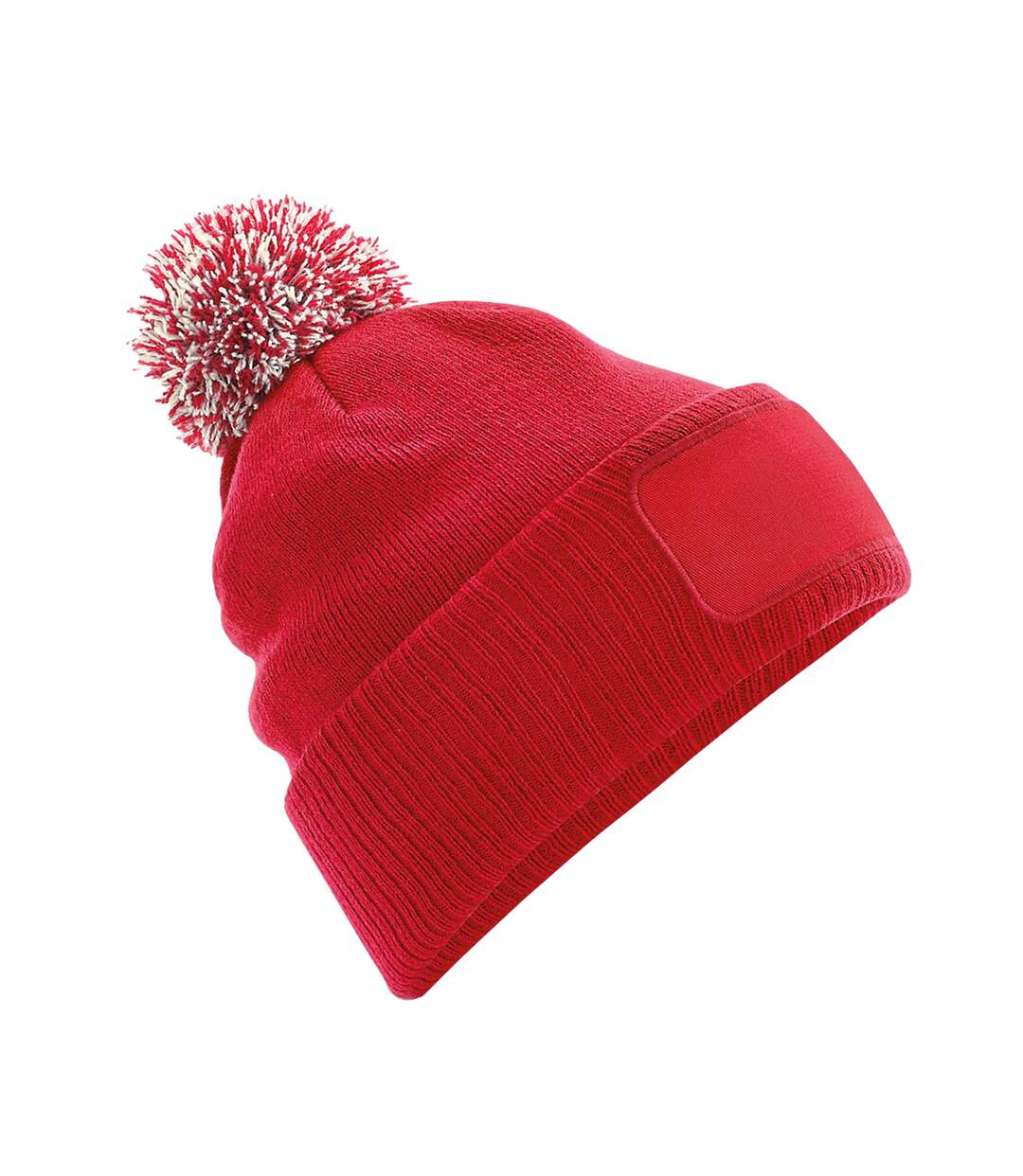 Bonnet snowstar unisexe rouge/blanc Beechfield-1