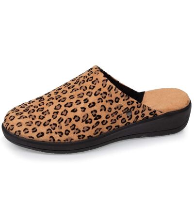 Isotoner Chaussons Mules femme ultra confortables et légères, faciles à enfiler, talon de 4,5 cm