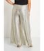 Pantalon large maille brillante taille élastiquée-2