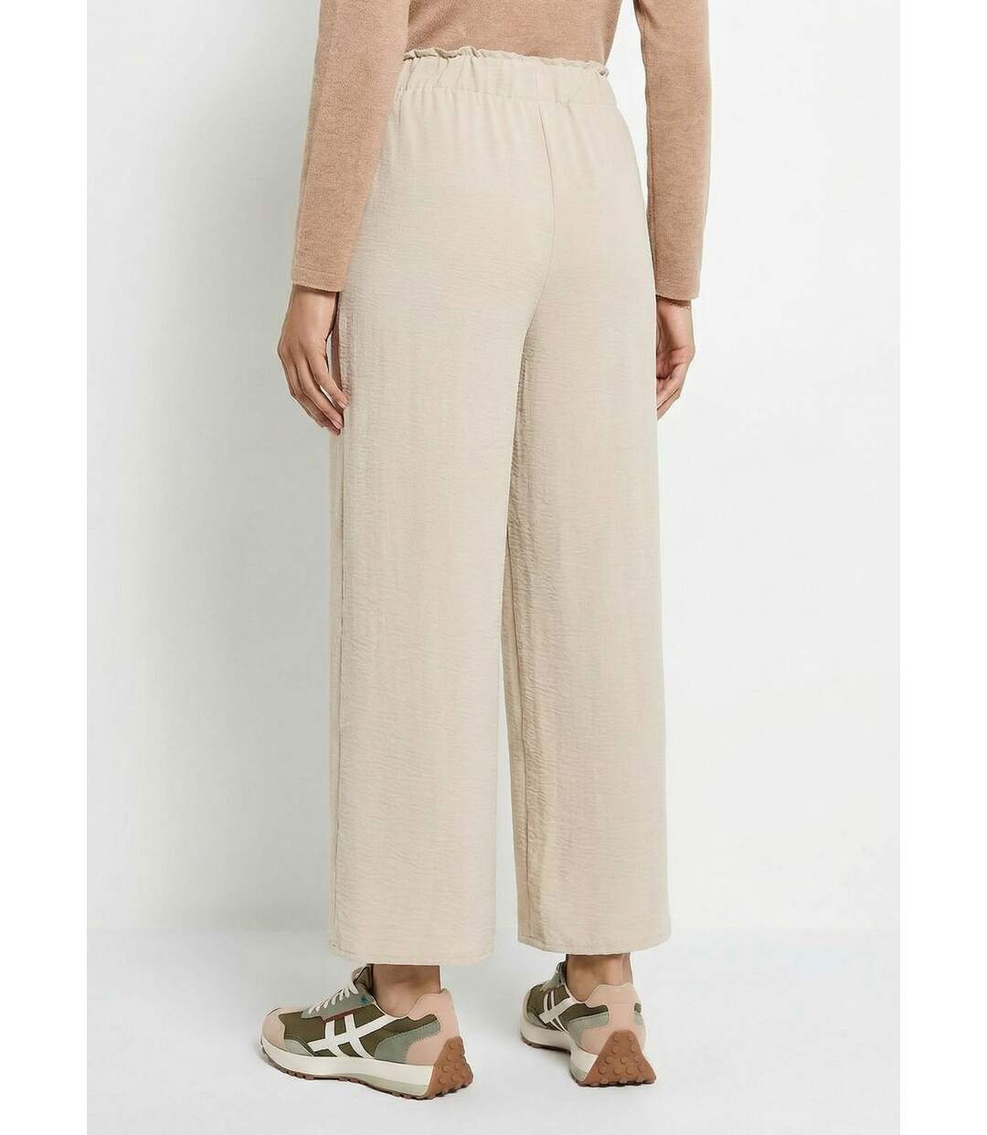 Pantalon large fluide en crêpe-2