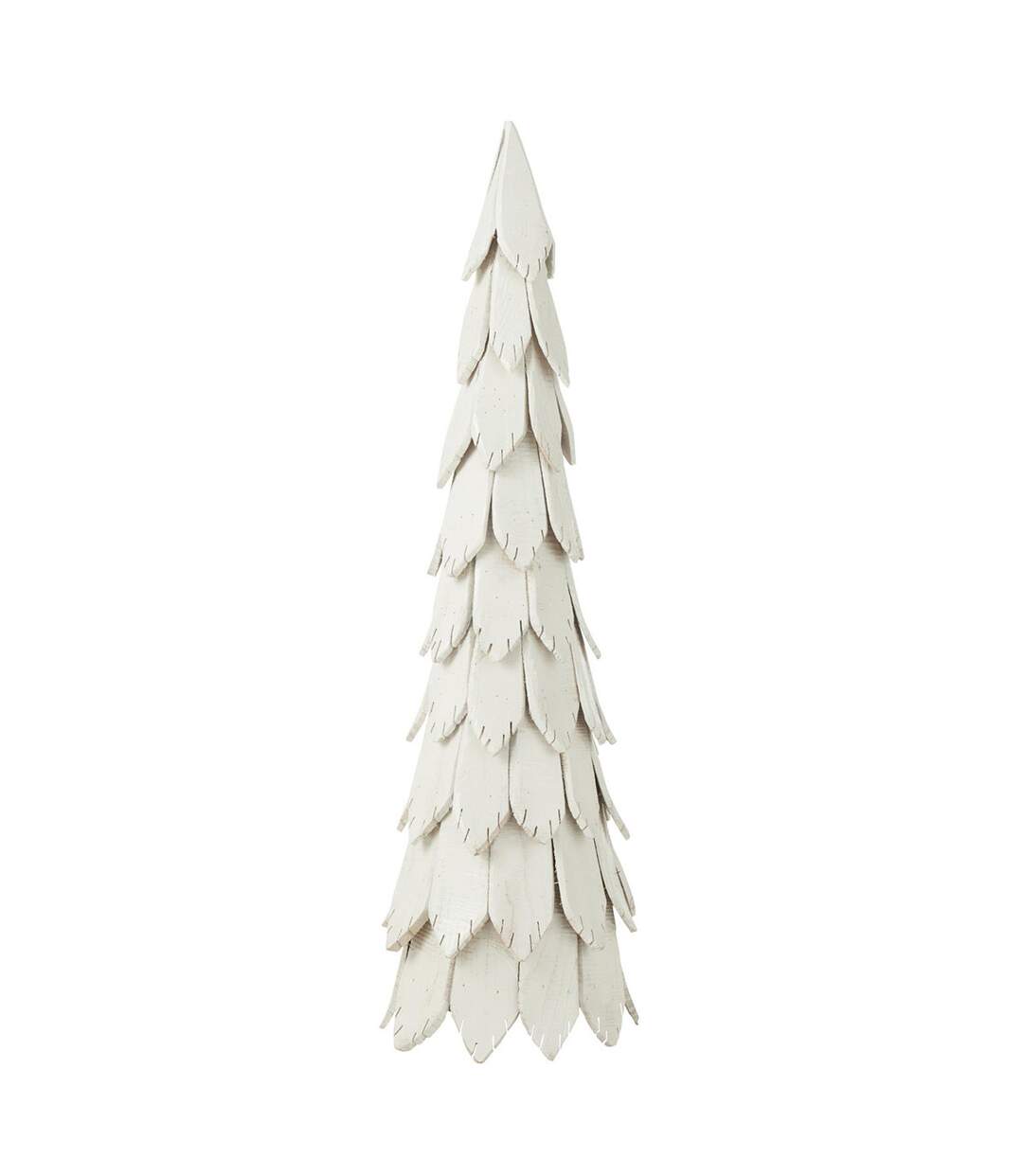 Sapin de Noël en Bois Pieces 120cm Blanc-1