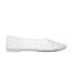 Womens/ladies Clear Jelly Ballet Flats White Where´s That From-1