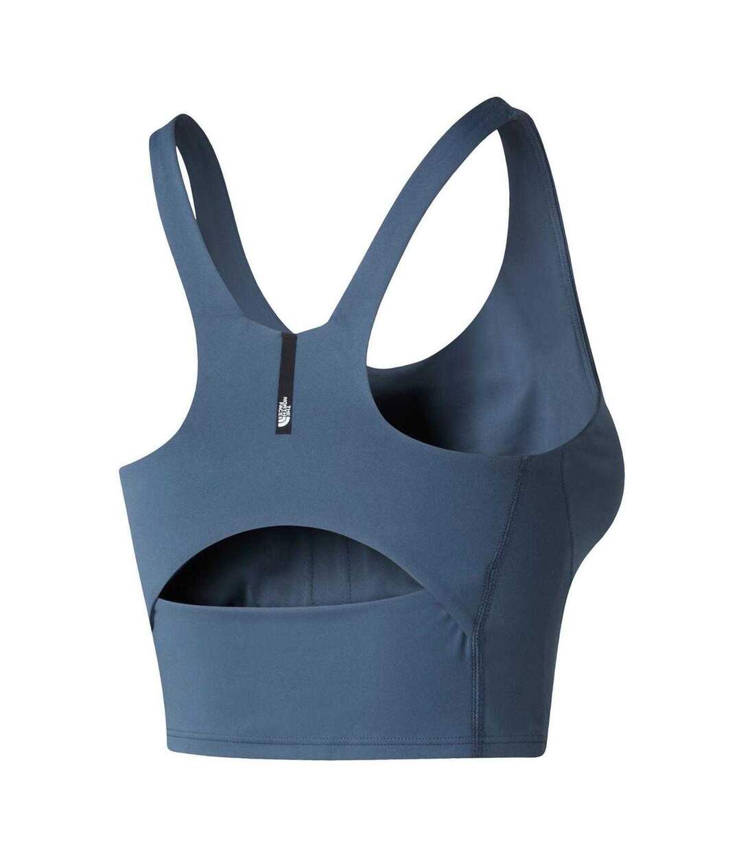 Womens/ladies Jaida Cut-out Back Sports Bra Granite Grey The North Face-3
