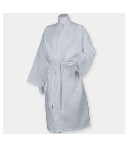 Towel City Unisex Adult Waffle Robe (White) - UTPC7251