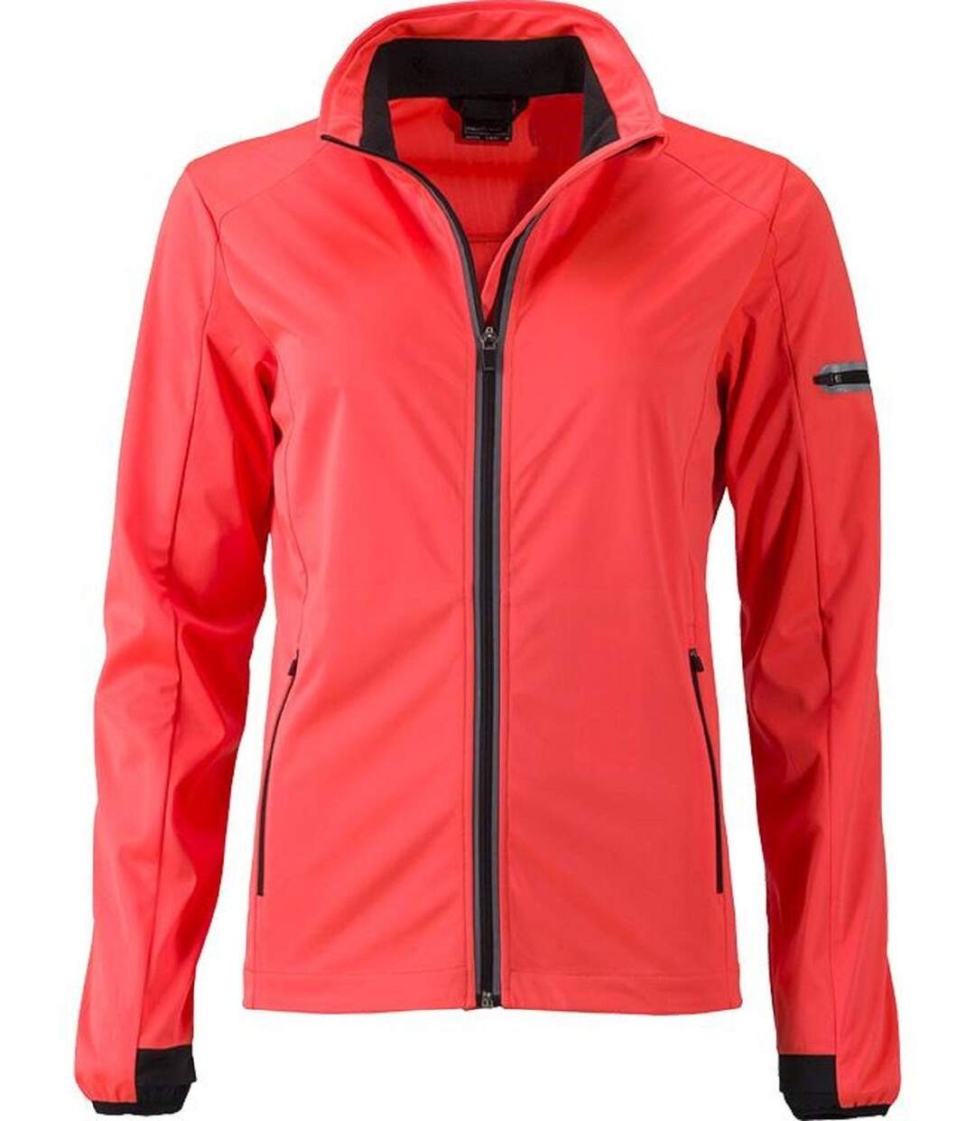 Veste softshell sport - Femme - JN1125 - orange vif et noir-2