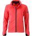 Veste softshell sport - Femme - JN1125 - orange vif et noir