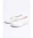 Derbies lacées compensées textile brodé-4