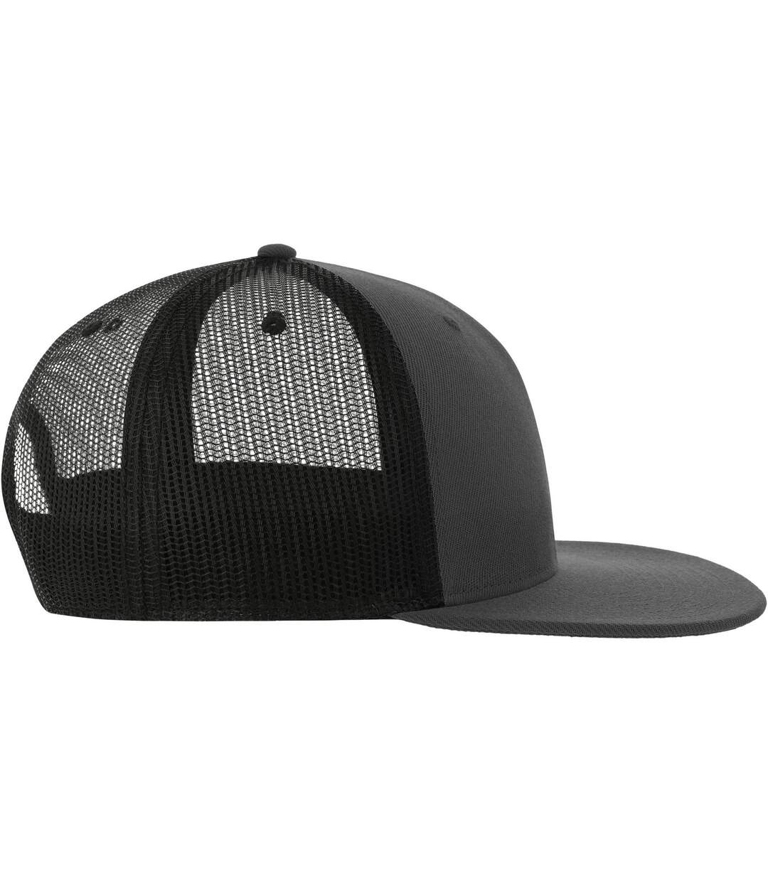 Casquette trucker adulte gris foncé / noir Atlantis-3