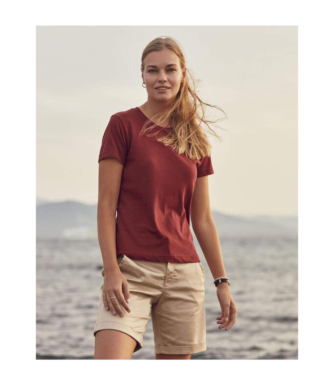 Womens/ladies Plain T-shirt Candy Pink Clique-1