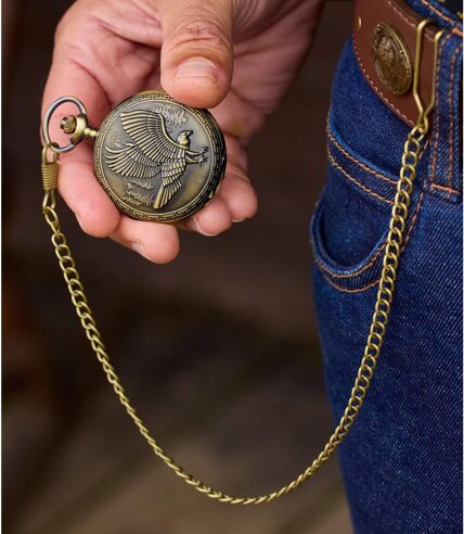 Men's Gold Pocket Watch