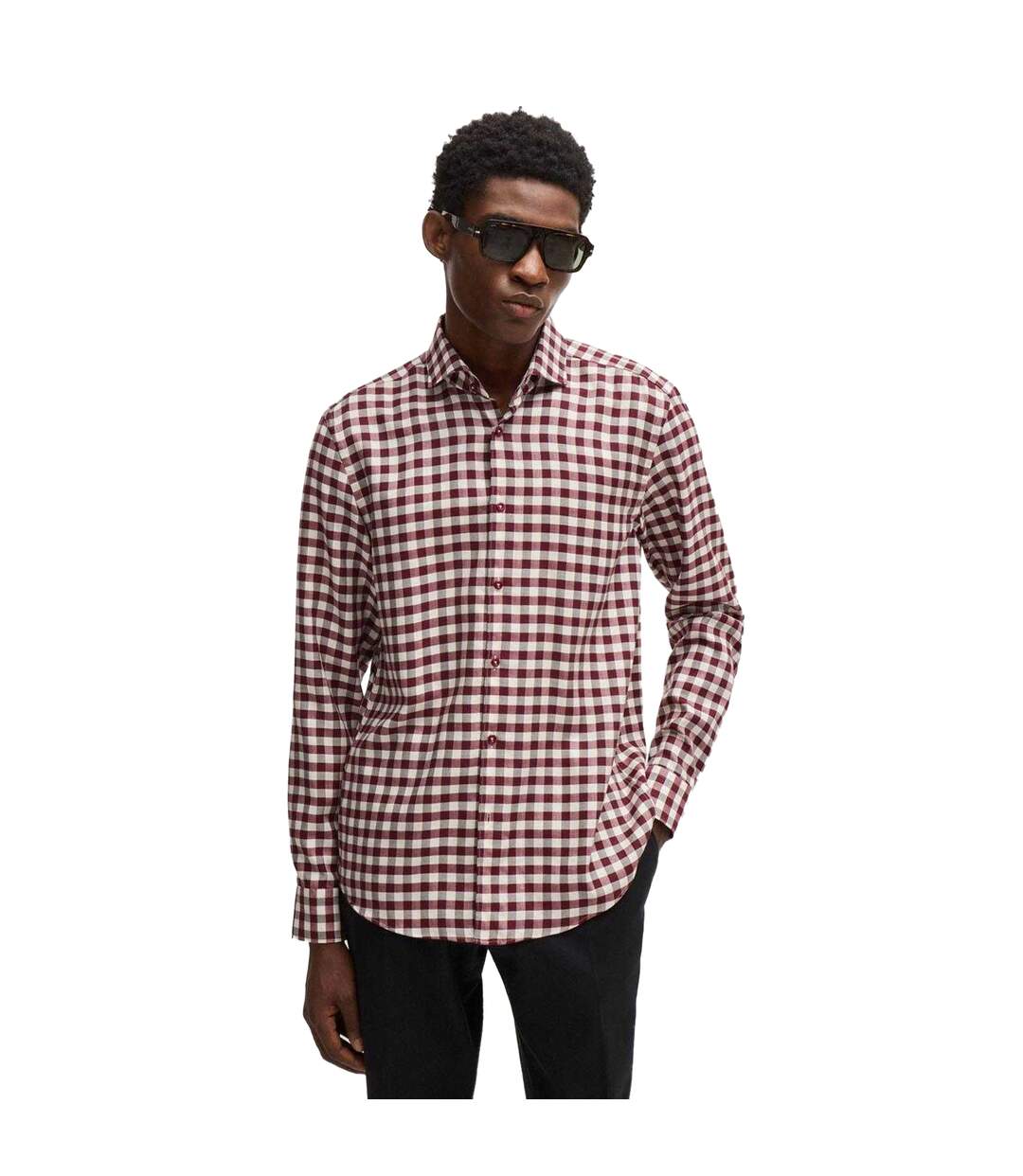 Chemise C-hal Homme Rouge Boss-1
