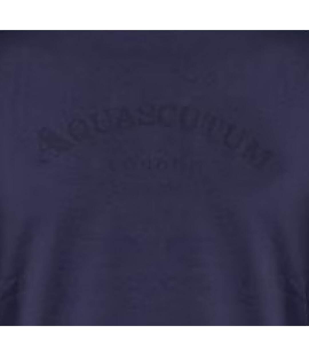 Mens Arched Logo Crew Neck Regular T-shirt Navy Aquascutum-3