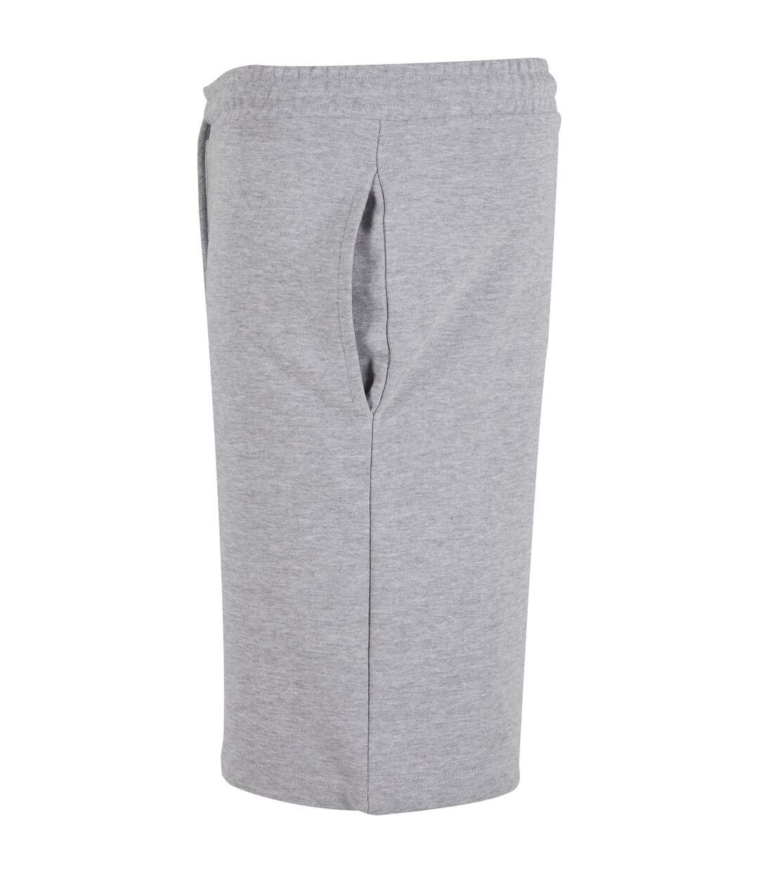 Unisex Adult Ultra Heavy Sweat Shorts Heather Grey Build Your Brand-4