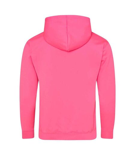 Sweatshirt à capuche adulte unisexe rose électrique Awdis