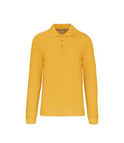 Polo manches longues - Homme - K243 - jaune