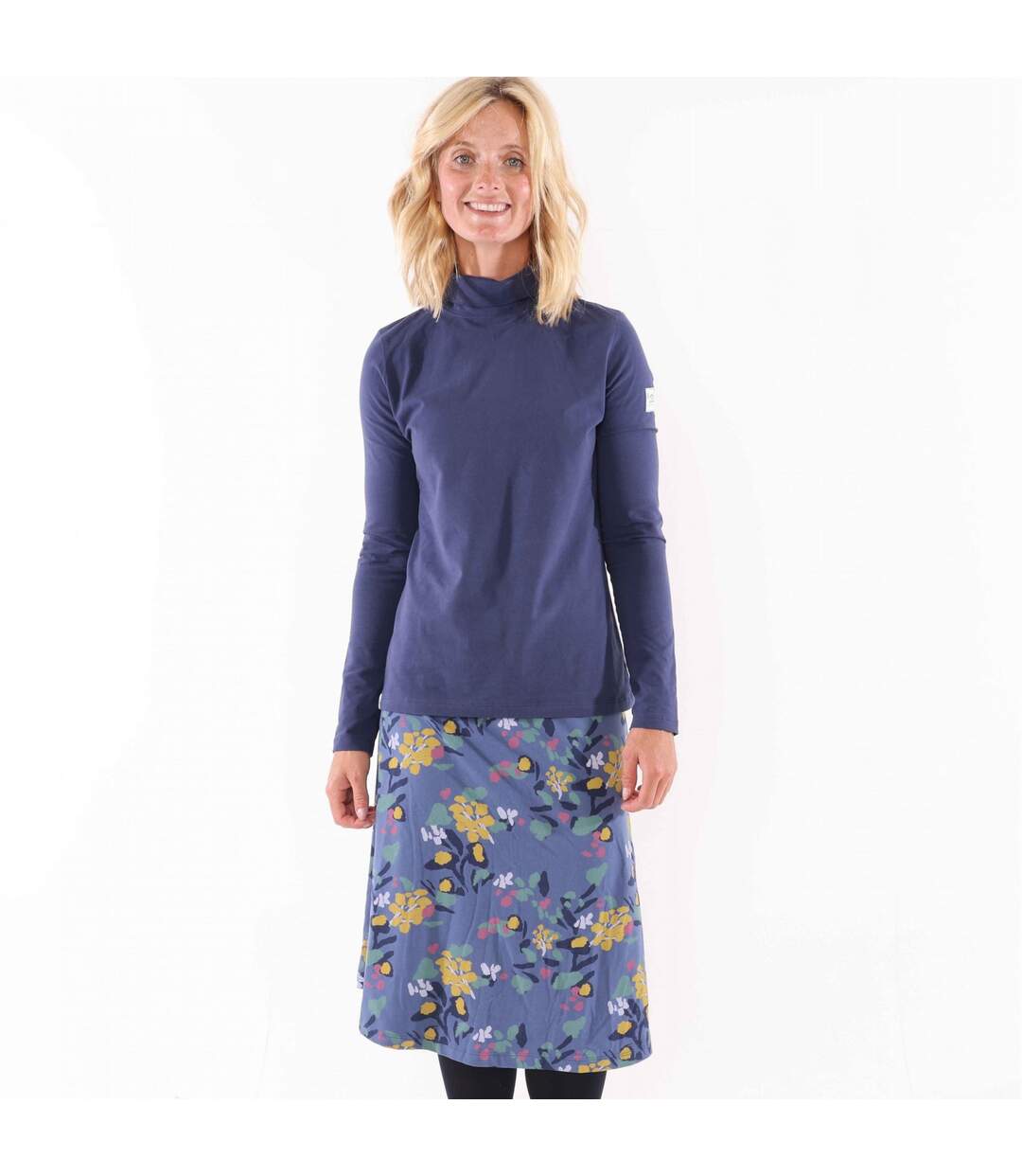 Jupe Motif/style Abstrait Femme Lilas Foncé Lazy Jacks-3