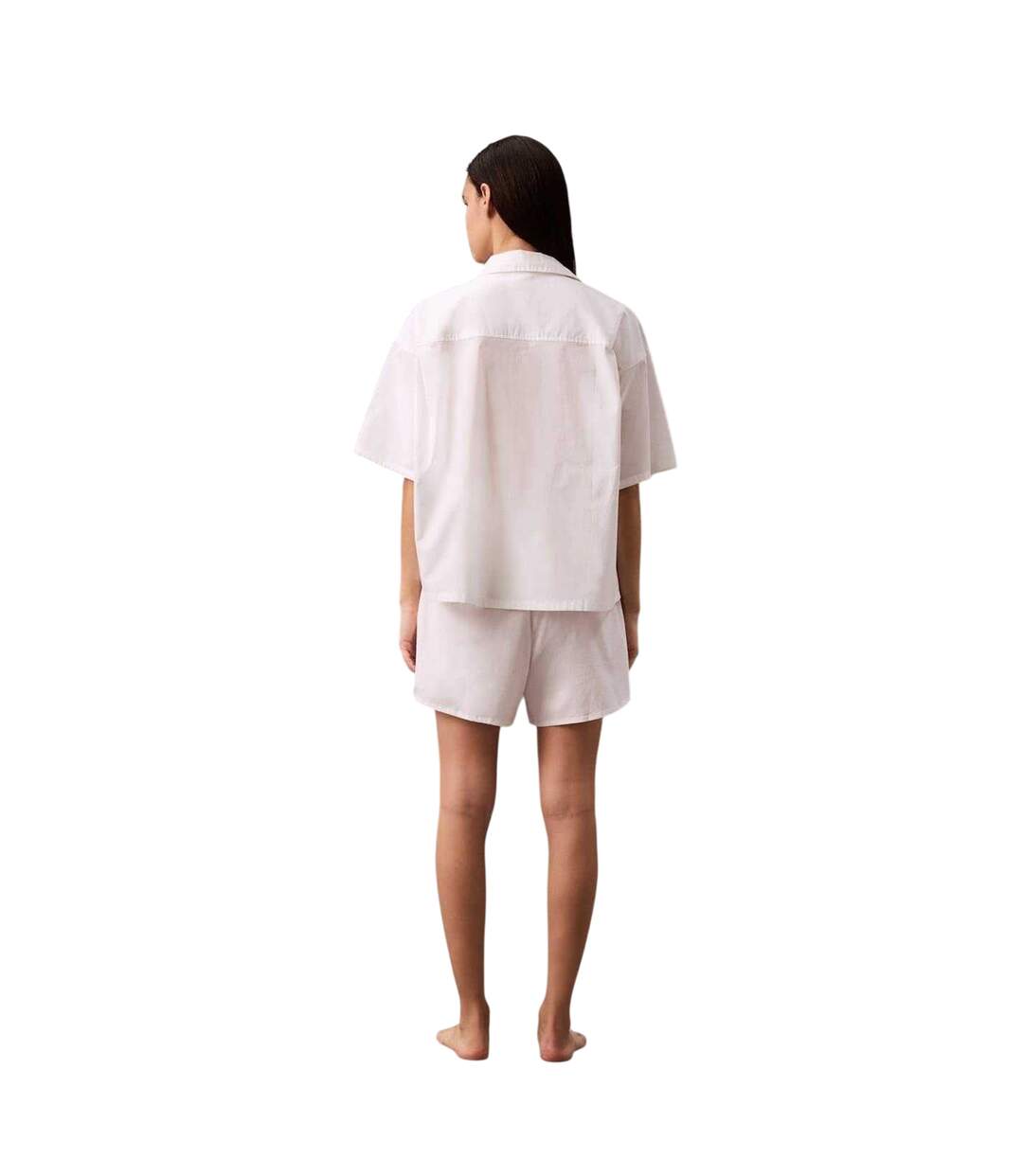 Chemise Manches Larges Motif/style Uni Femme Blanc Calvin Klein-4