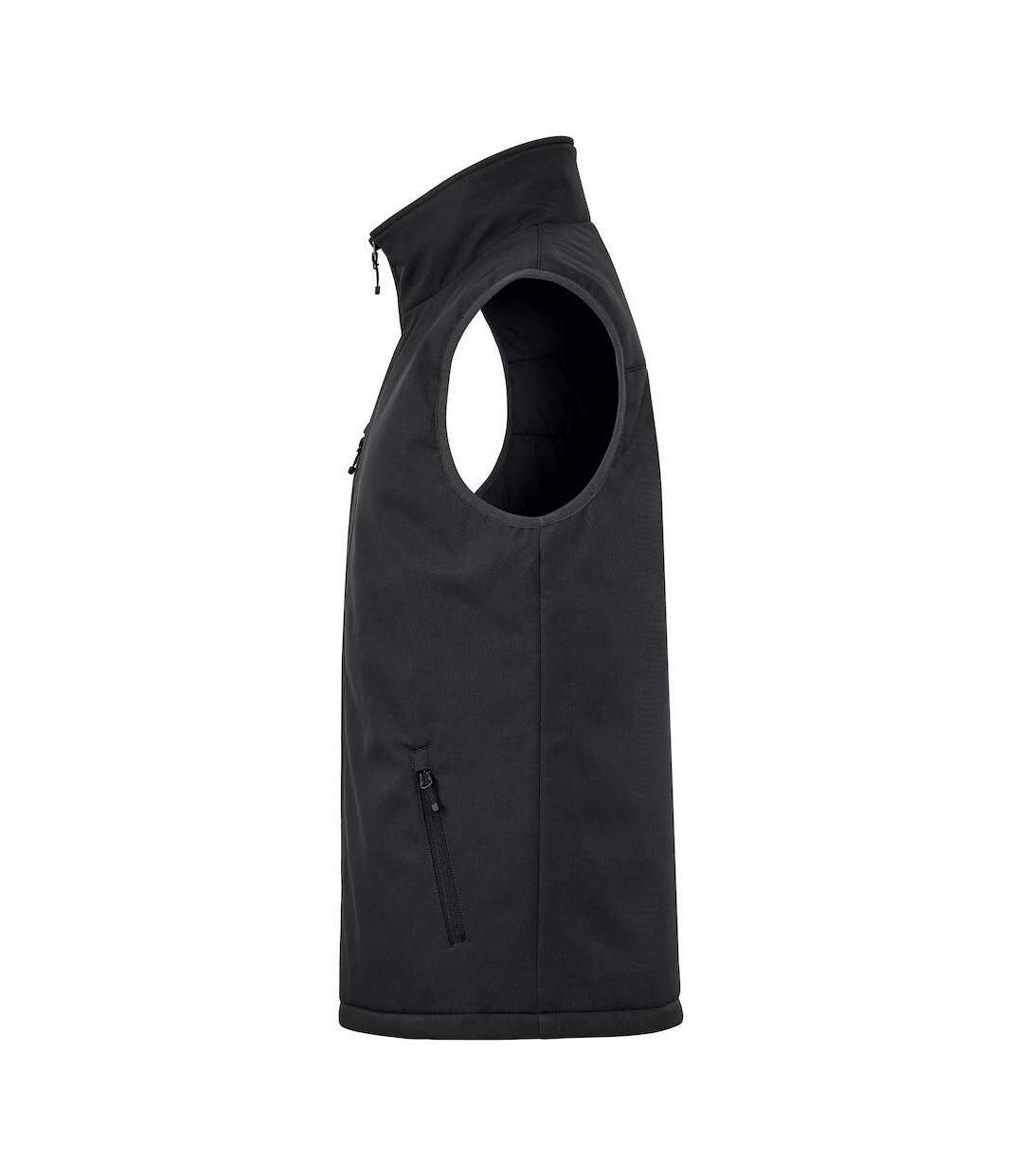 Mens Softshell Padded Gilet Black Clique-3