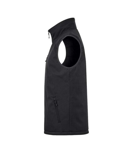 Mens Softshell Padded Gilet Black Clique