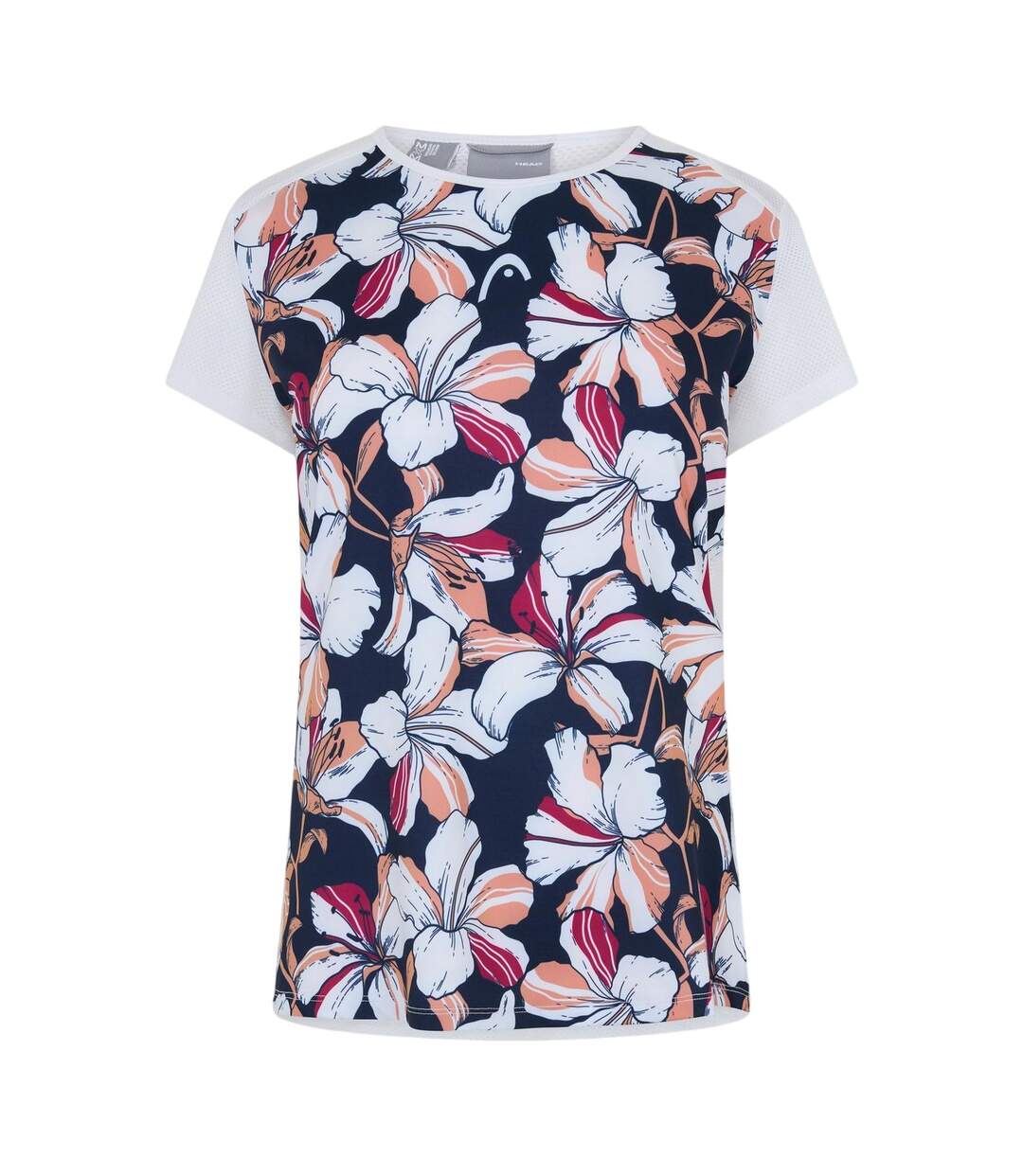 Womens/ladies Workout T-shirt Floral Head-1