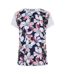 Womens/ladies Workout T-shirt Floral Head-1