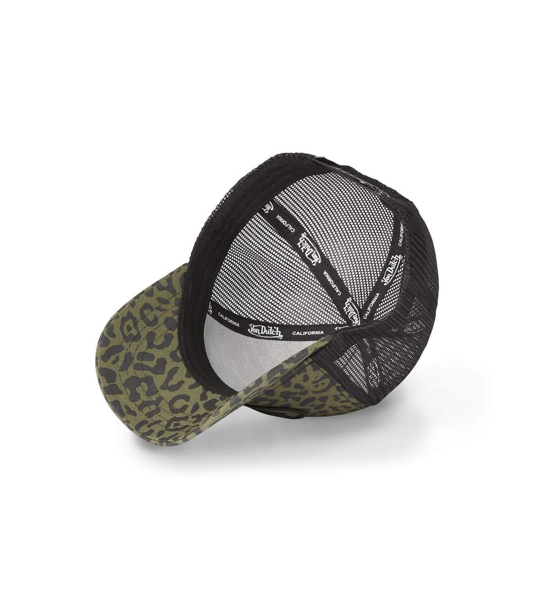 Casquette en coton trucker avec filet Leopard Vondutch-5