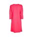 Womens/ladies Brush Stroke 3/4 Sleeve Mini Dress Pink Puma-2