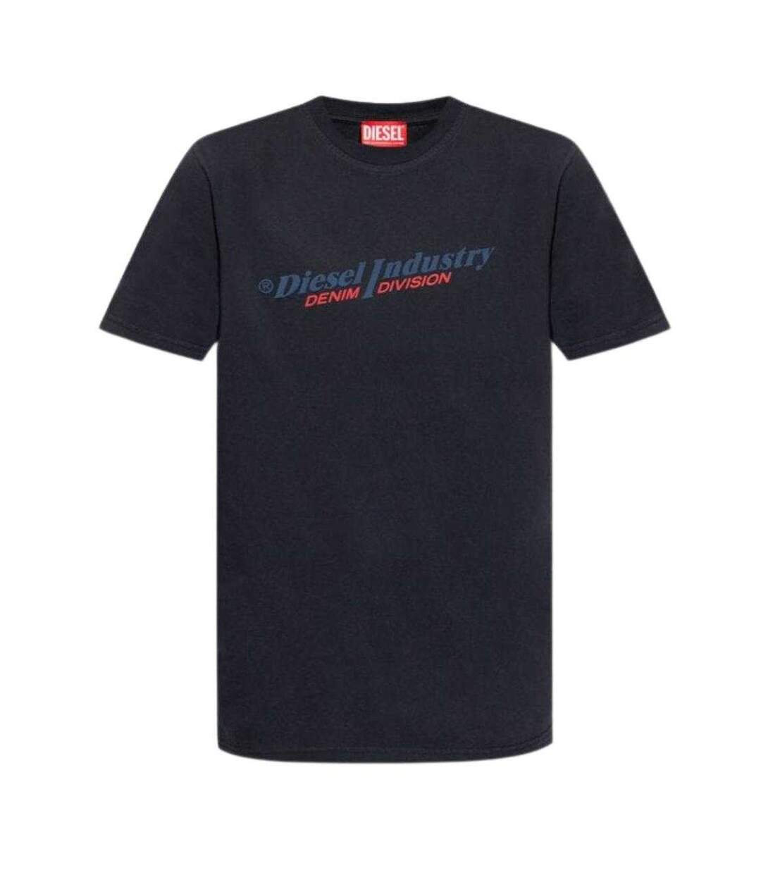 T-shirt Motif/style Logo Industry Denim Division Adulte Bleu Marine Diesel-1