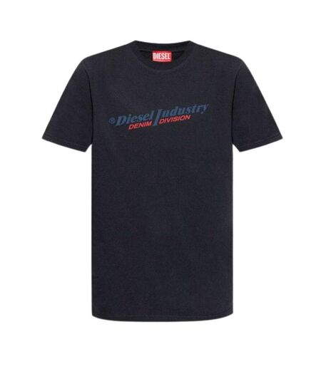 T-shirt Motif/style Logo Industry Denim Division Adulte Bleu Marine Diesel