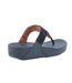 Womens/ladies Lulu Glitz Toe Post Wedge Sandals Navy Fit Flop-2