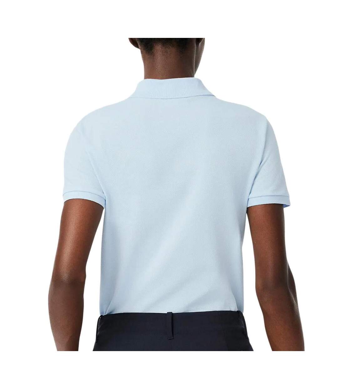 Polo bleu clair femme lacoste polo l.12-2