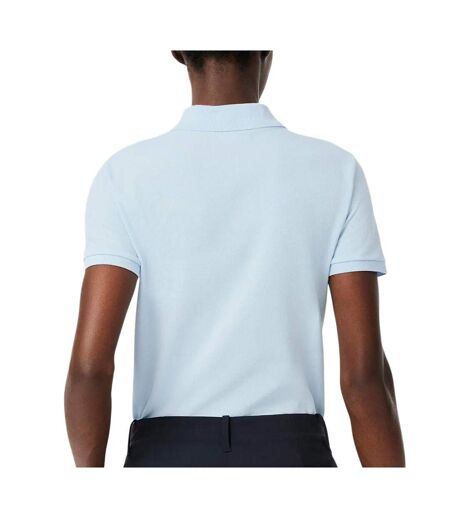 Polo bleu clair femme lacoste polo l.12