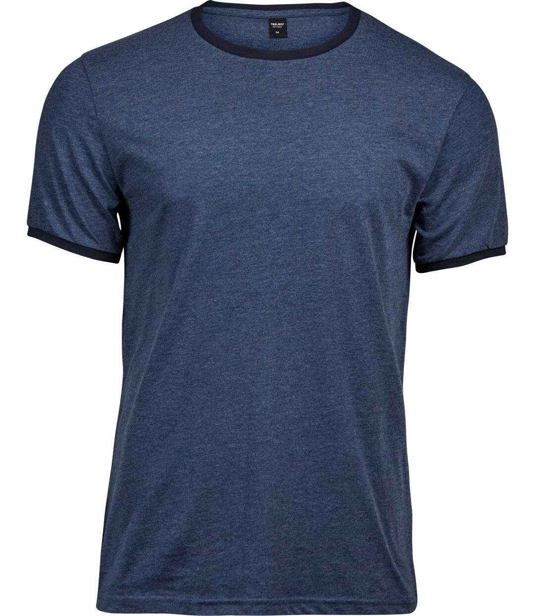 ***FDS 240123*** T-shirt manches courtes Homme bords contrastés - 5070 - bleu denim-2