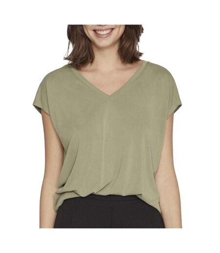 T-Shirt vert femme vila modala