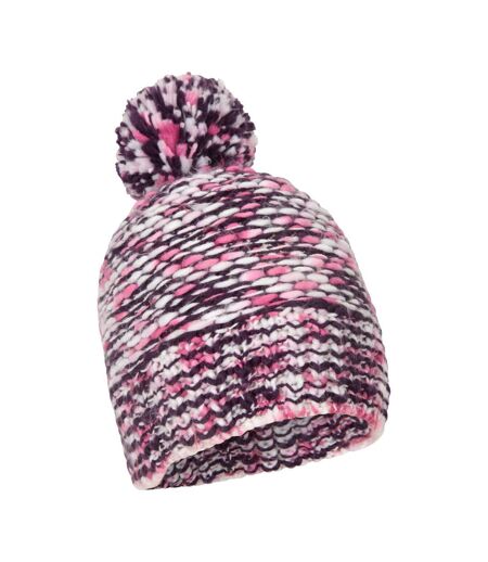 Womens/ladies como fleece lined beanie purple Mountain Warehouse