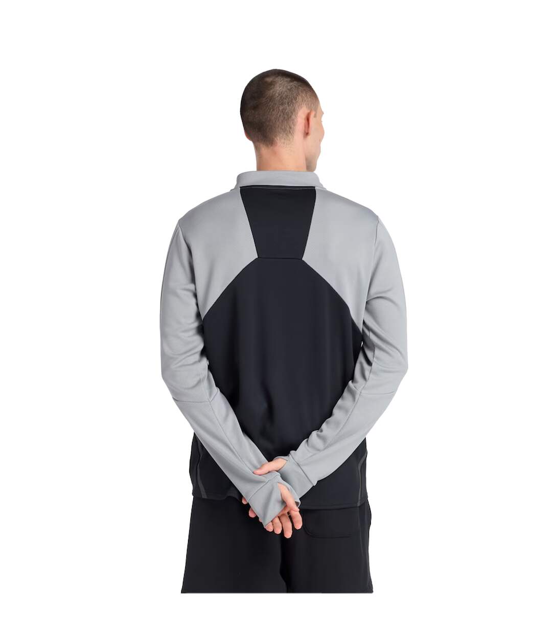 Mens Utility Quarter Zip Track Top Grey New Balance-3