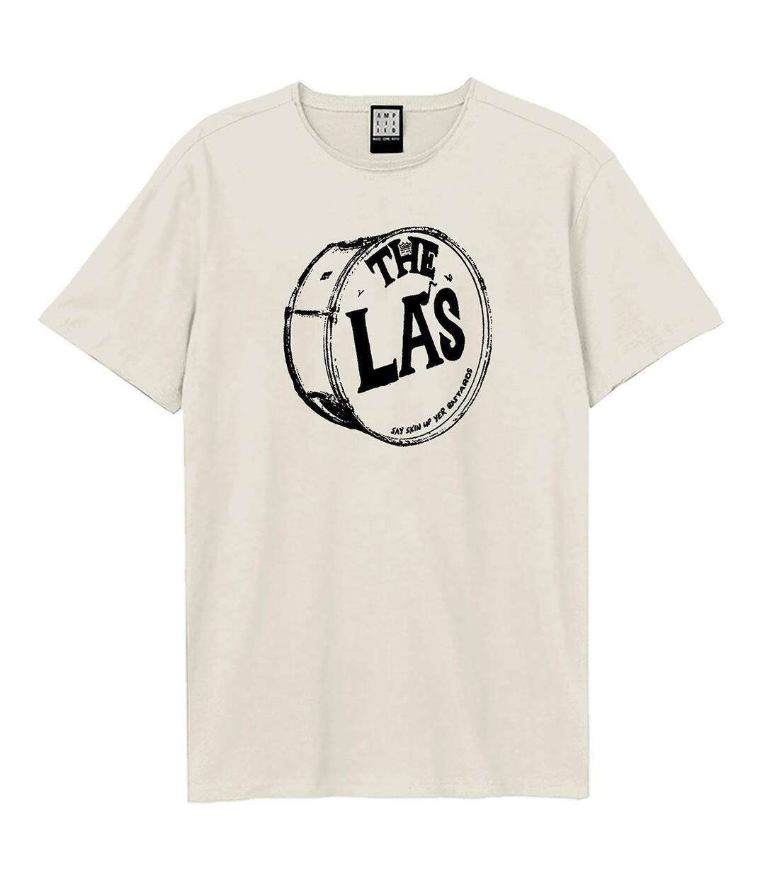 T-shirt Motif/style The La´s Drum Adulte Blanc Amplified-1