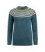 Womens/ladies sinatra patterned knitted jumper uniform blue Weird Fish-2