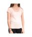 T-shirt Rose Femme Guess Script - L