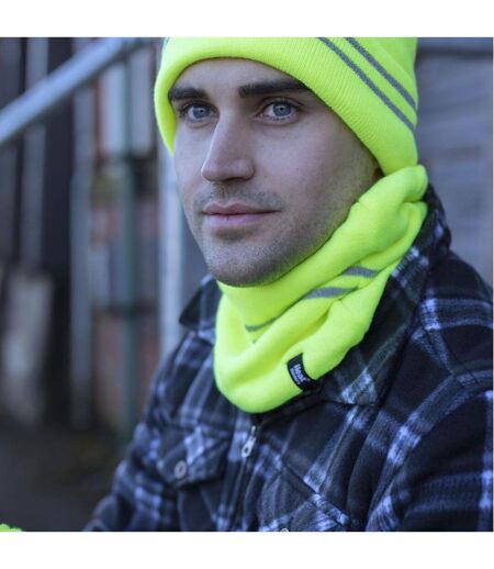Heat Holders - 1 Ensemble Homme Bonnet Gant Cache Cou Haute Visibilité Hiver