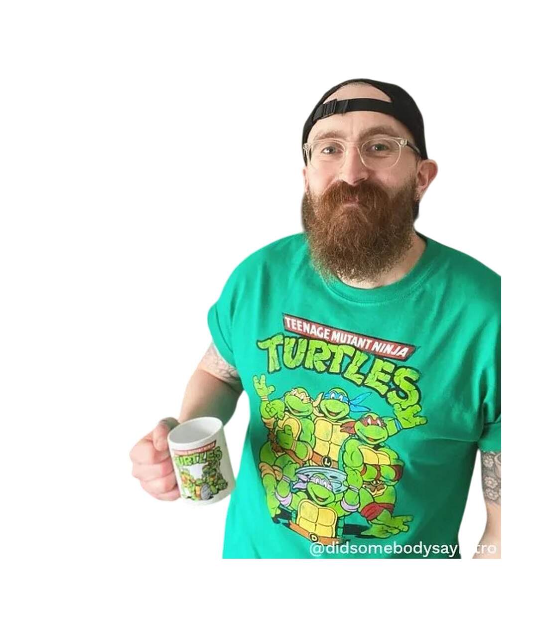 T-shirt Classic Adulte Vert Teenage Mutant Ninja Turtles-3