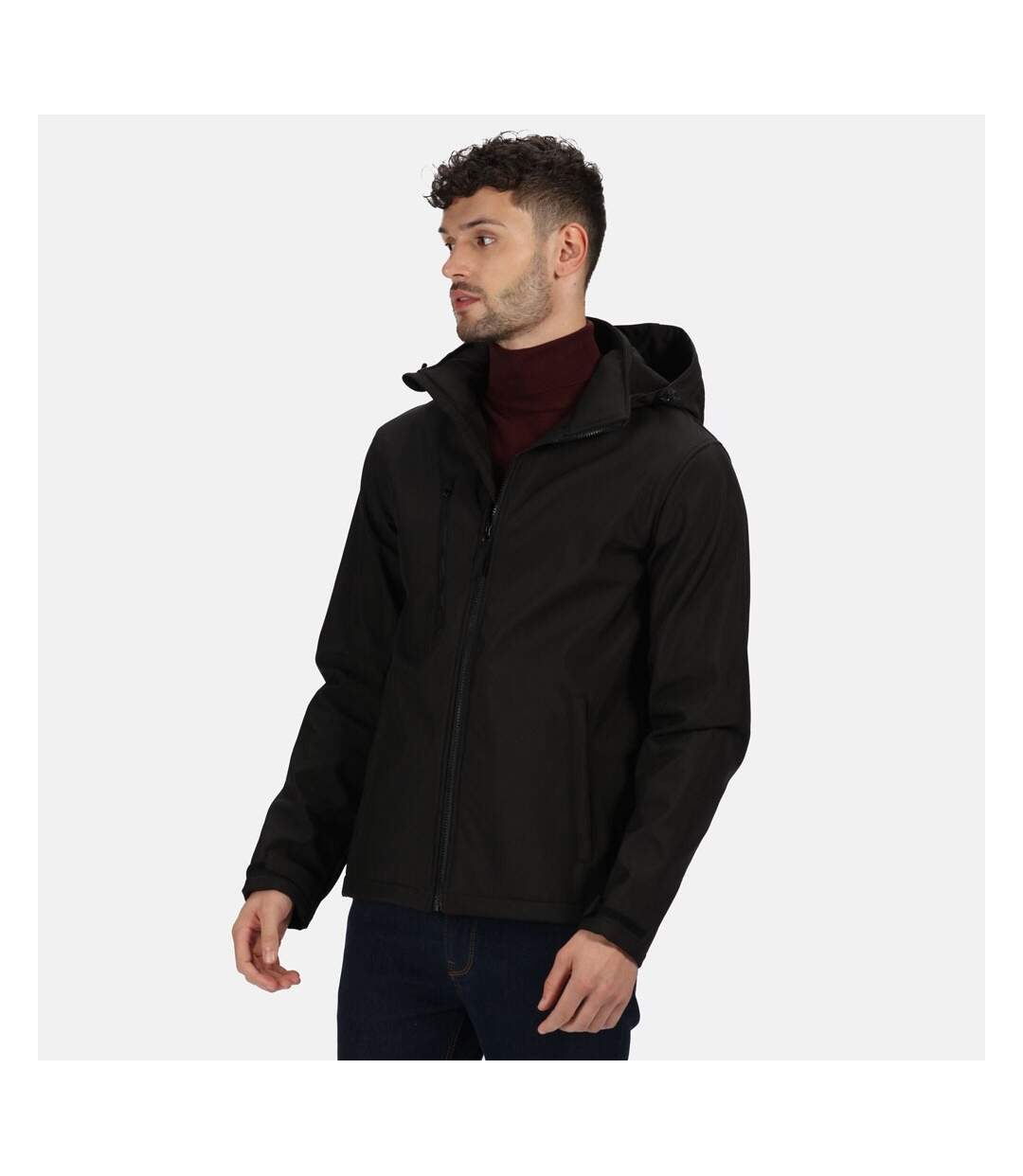 Regatta Mens Venturer Three Layer Soft Shell Jacket (Black) - UTRW8116-1