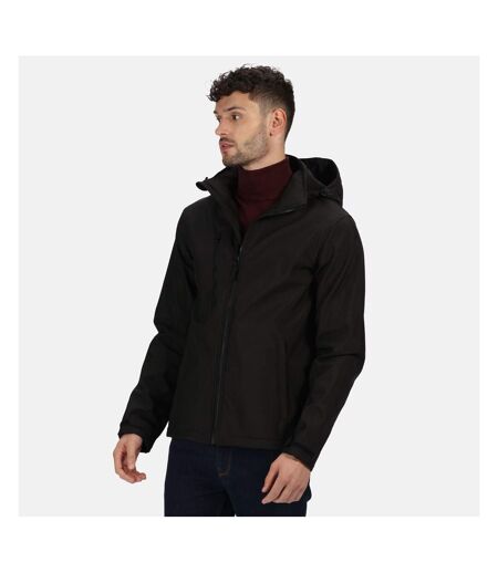 Regatta Mens Venturer Three Layer Soft Shell Jacket (Black) - UTRW8116
