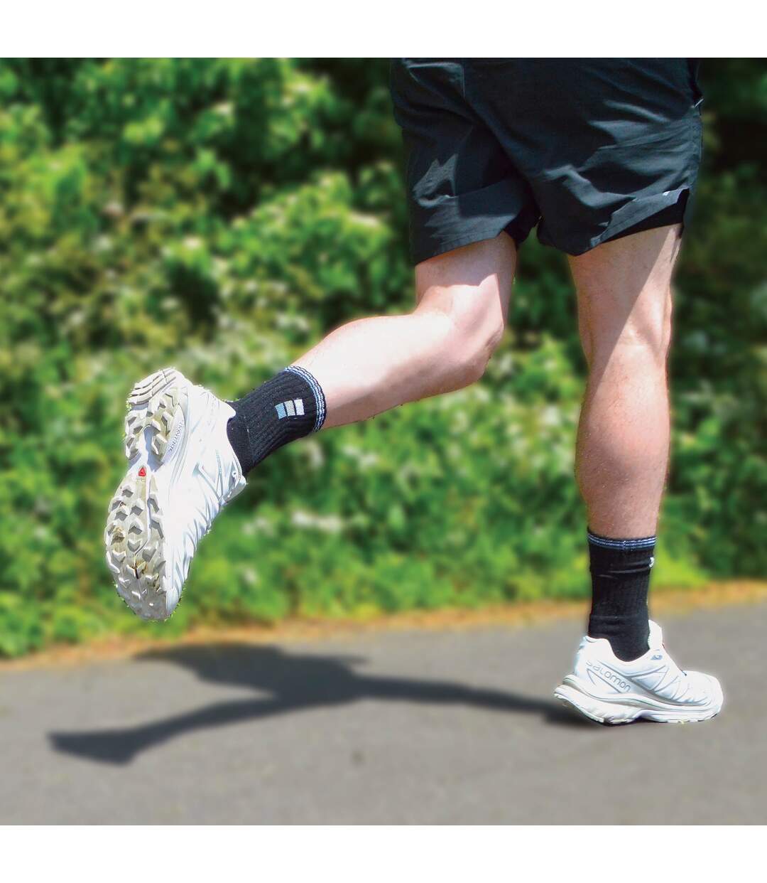 Chaussettes de sport blanches et noires pour homme par Sock Snob - 6 paires-4